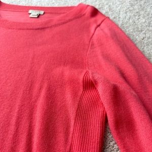 J. Crew women’s coral sweater